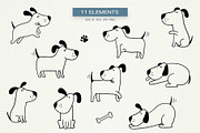 Cute Doodle Dogs, an Animal Illustration by Irina Ostapenko (Thumbnail 2 of 7)