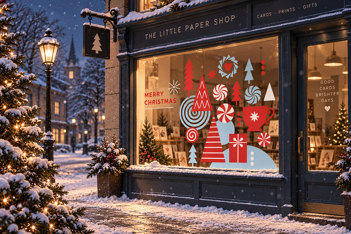 Modern Christmas Graphics & Cards, a Seasonal Illustration by lenlis (Photo 6 of 11)