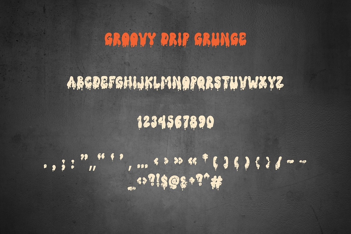 Groovy Drip is a cool Halloween font, a Handwritten Font by Brown Cupple (Photo 7 of 8)
