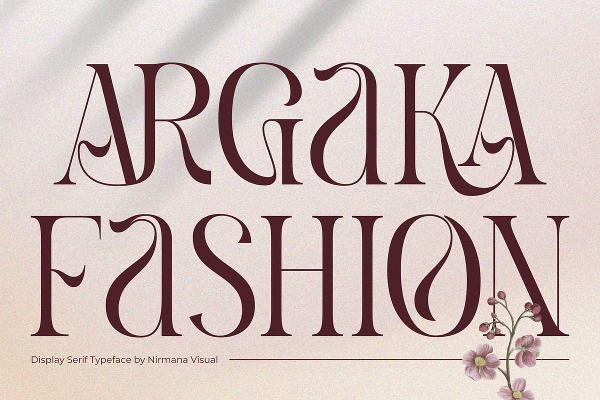 Argaka Fashion - Modern Serif, a Serif Font by Nirmana Visual (Photo 1 of 10)