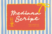 Mediana - Rush Nostalgic Script, a Script Font by Sloulyfe (Thumbnail 1 of 11)