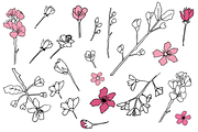 Spring blossoms doodles, a Decorative Illustration by Emjwalker (Thumbnail 2 of 3)