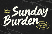 Sunday Burden Bold Raw Brush, a Handwritten Font by Typetemp Studio (Thumbnail 1 of 10)