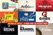 BUNDLE FONT - 9 new font Olexstudio, a Font by Olexstudio (Thumbnail 1 of 10)