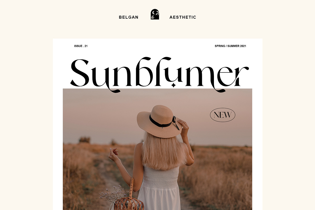 Belgan Aesthetic, a Serif Font by INKSUN™ (Photo 7 of 16)