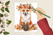 Autumn Fox Sublimation Clipart Png, an Illustration by CitraGraphics (Thumbnail 5 of 6)