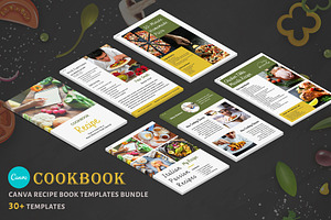 Cookbook Canva Templates Bundle