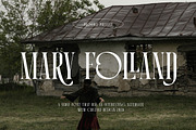 Mary Folland Condensed Serif, a Serif Font by Cruzine (Thumbnail 1 of 8)