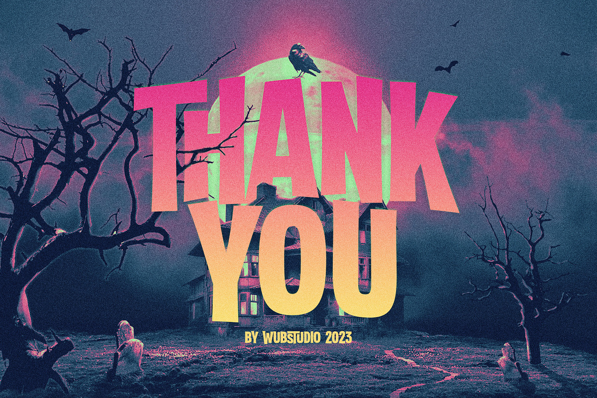 Internight Typeface - for Halloween, a Sans Serif Font by wubstudio (Photo 10 of 10)