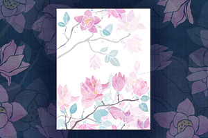 Magnolia Watercolor Set