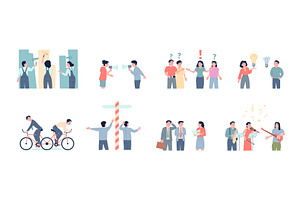 Business misunderstanding, a Person Illustration by LadadikArt