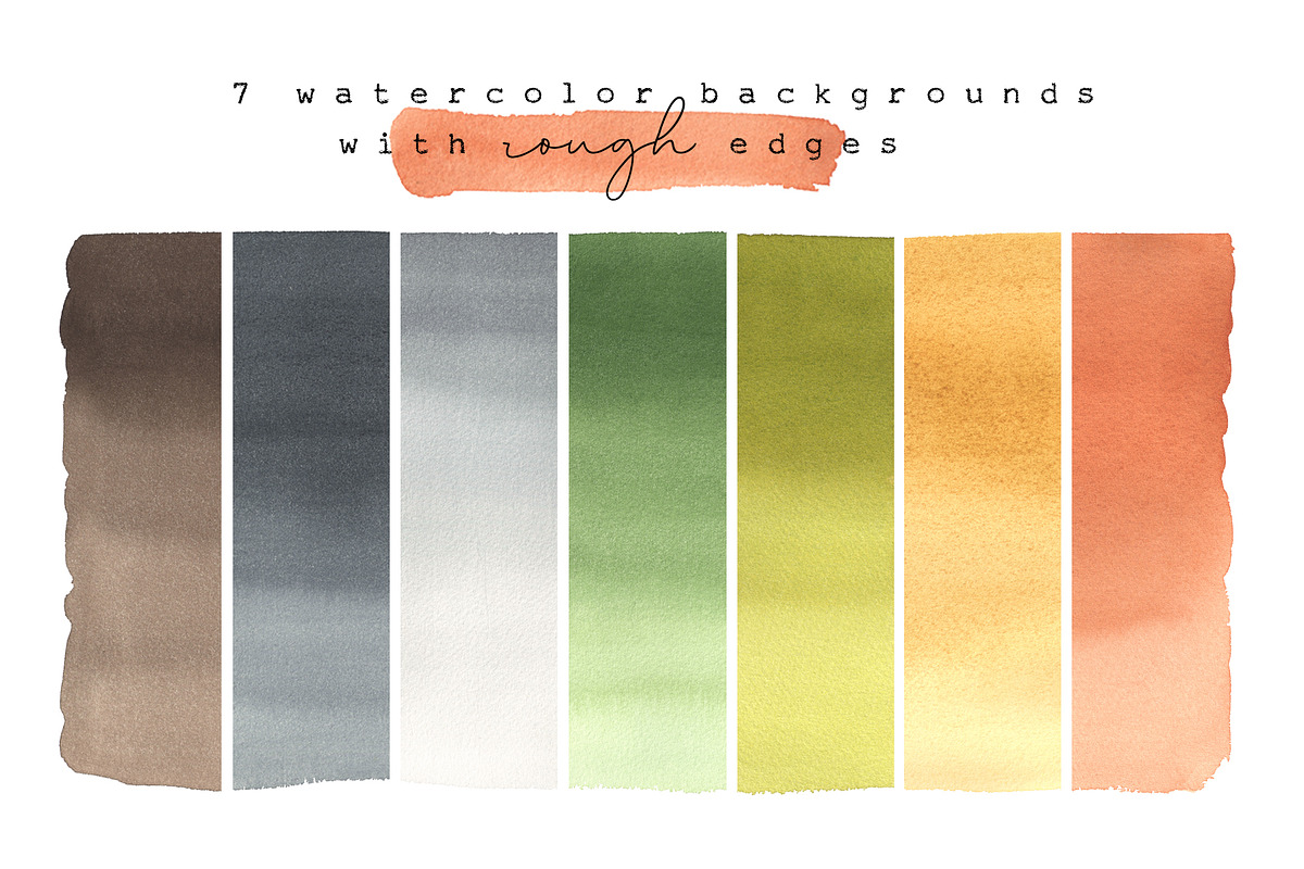 Watercolor elements & backgrounds, a Texture Graphic by Olga Bonitas (Photo 4 of 6)