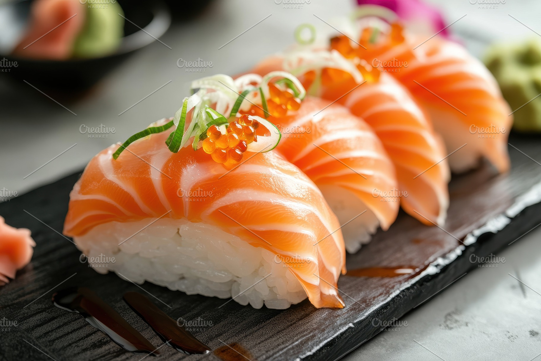 Delicious cuisine featuring fresh, a Photo by Pavel_design