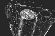 Black 330ml Can With Splash 3D Model, an Object 3D Model by rebrandy (Thumbnail 4 of 7)