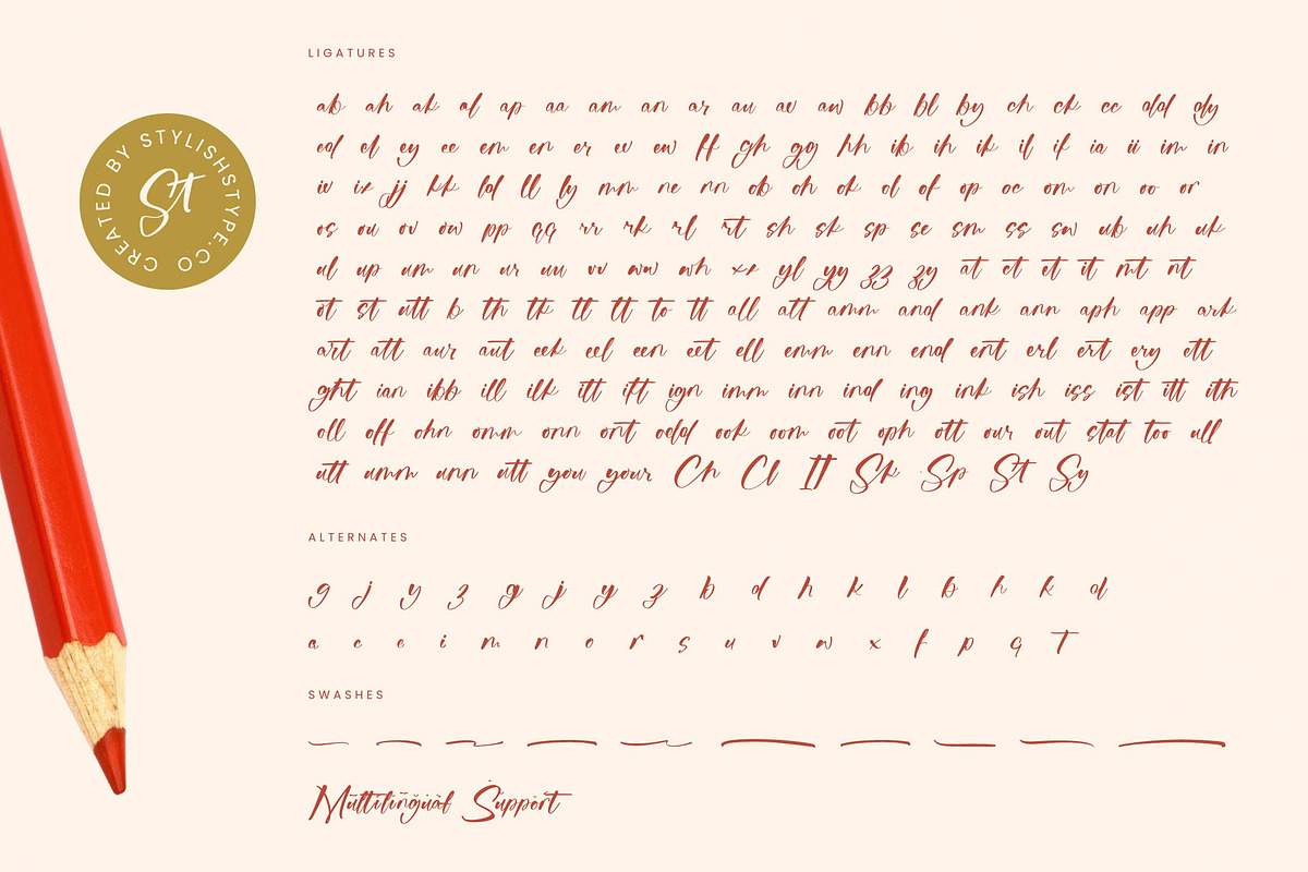 Raituly Chant Modern Handwritten, a Script Font by stylishtype.co (Photo 19 of 20)