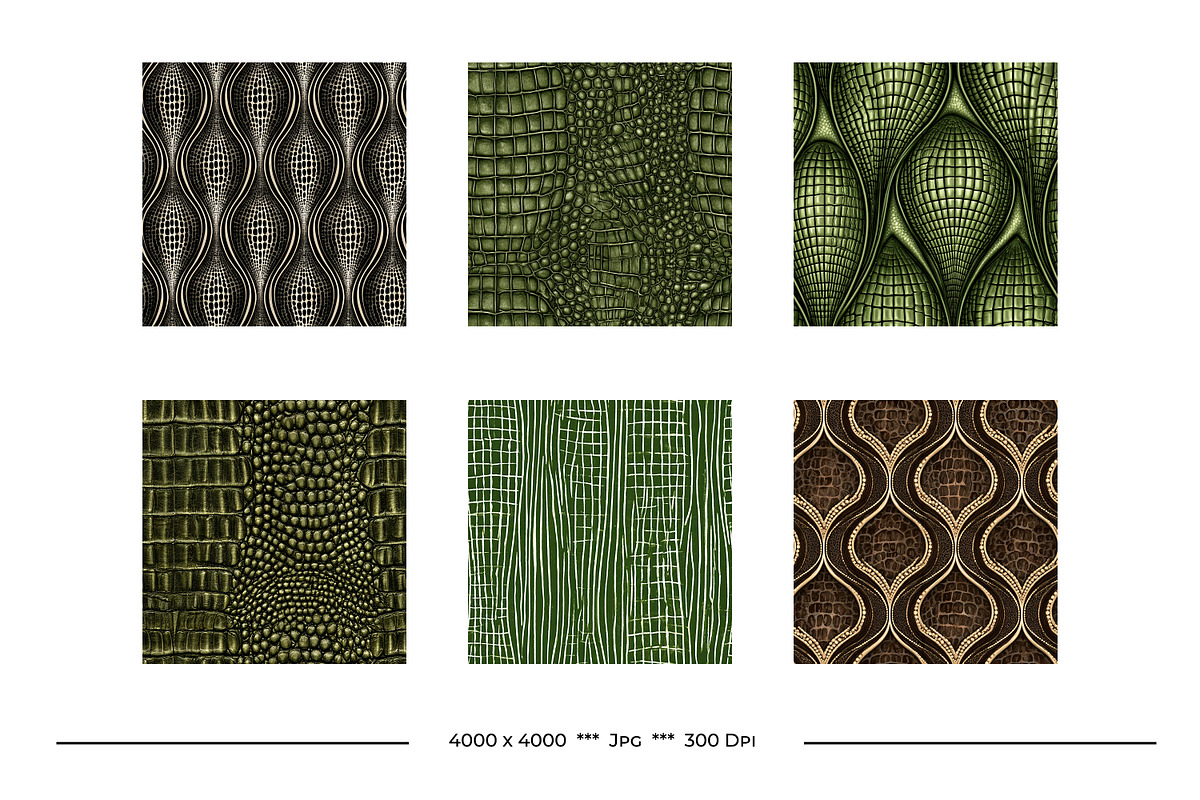 Crocodile or Alligator Skin Patterns, a Pattern Graphic by karenfoleyphoto (Photo 3 of 9)