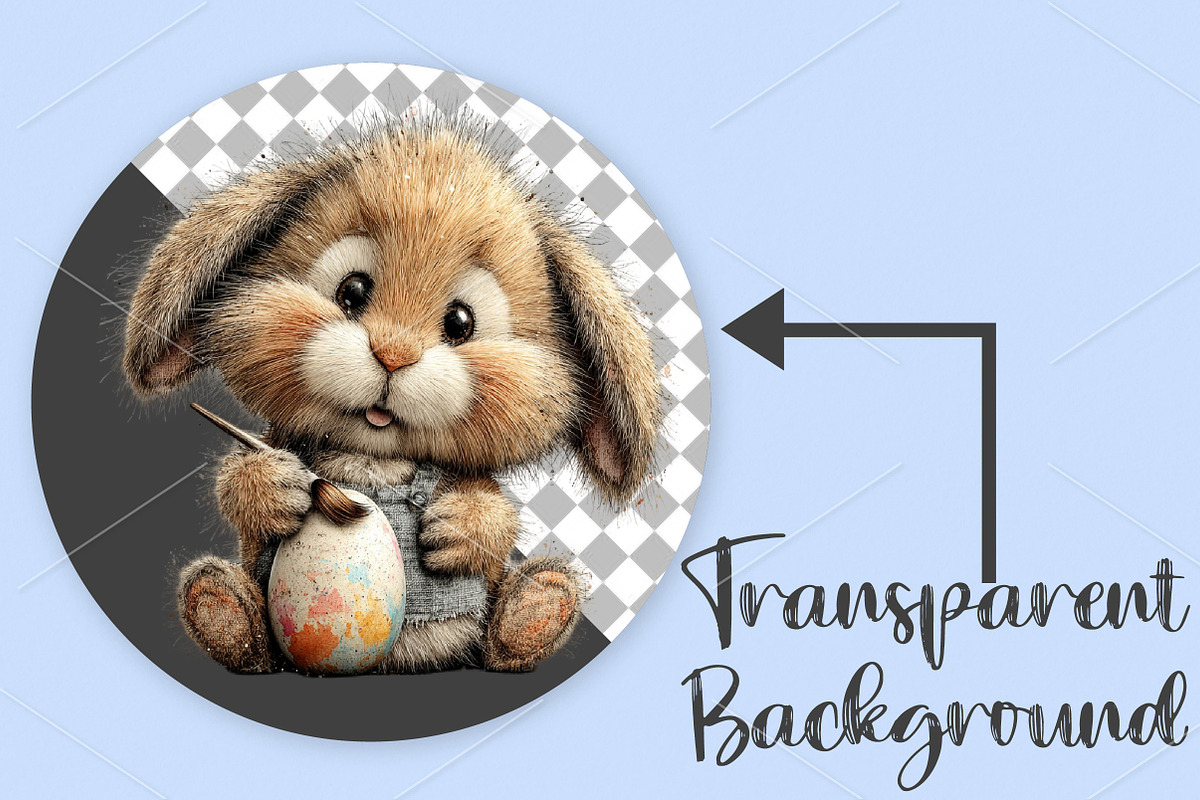 Watercolor Easter Animals Clipart, an Illustration by Canvas Craft (Photo 2 of 7)