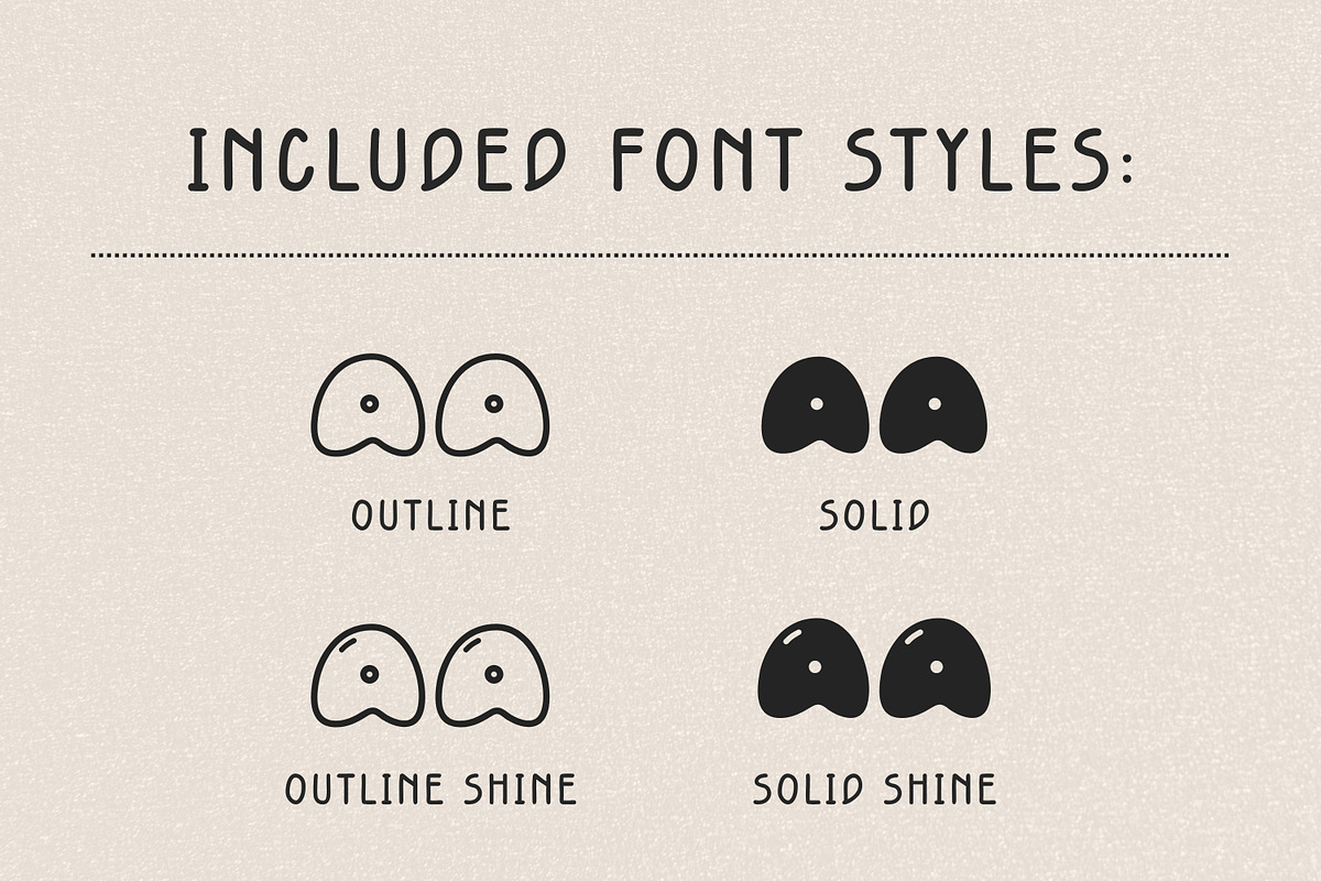 Retro Bubble Display Font-Gummy Soda, a Handwritten Font by ZoloDesignHub (Photo 3 of 8)