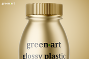 Metallic Plastic Bottle Mockup, a Packaging Mockup by Green Art (Thumbnail 2 of 3)