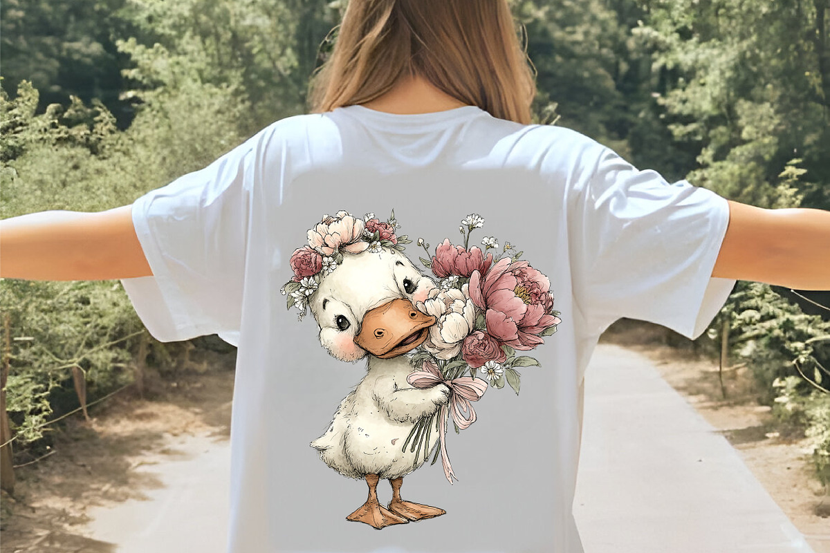whimsical spring goose clipart, an Illustration by GatewayDesign (Photo 4 of 7)