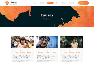 Givest - Charity HTML5 Template