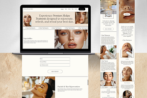 Medspa Website Squarespace Templates