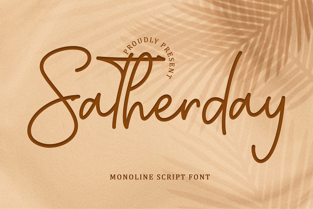 Satherday - Handwritten Font, a Handwritten Font by alifryanzulfikar (Photo 1 of 7)