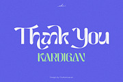 Kardigan - Retro Display Font, a Sans Serif Font by Ekahermawan (Thumbnail 14 of 14)