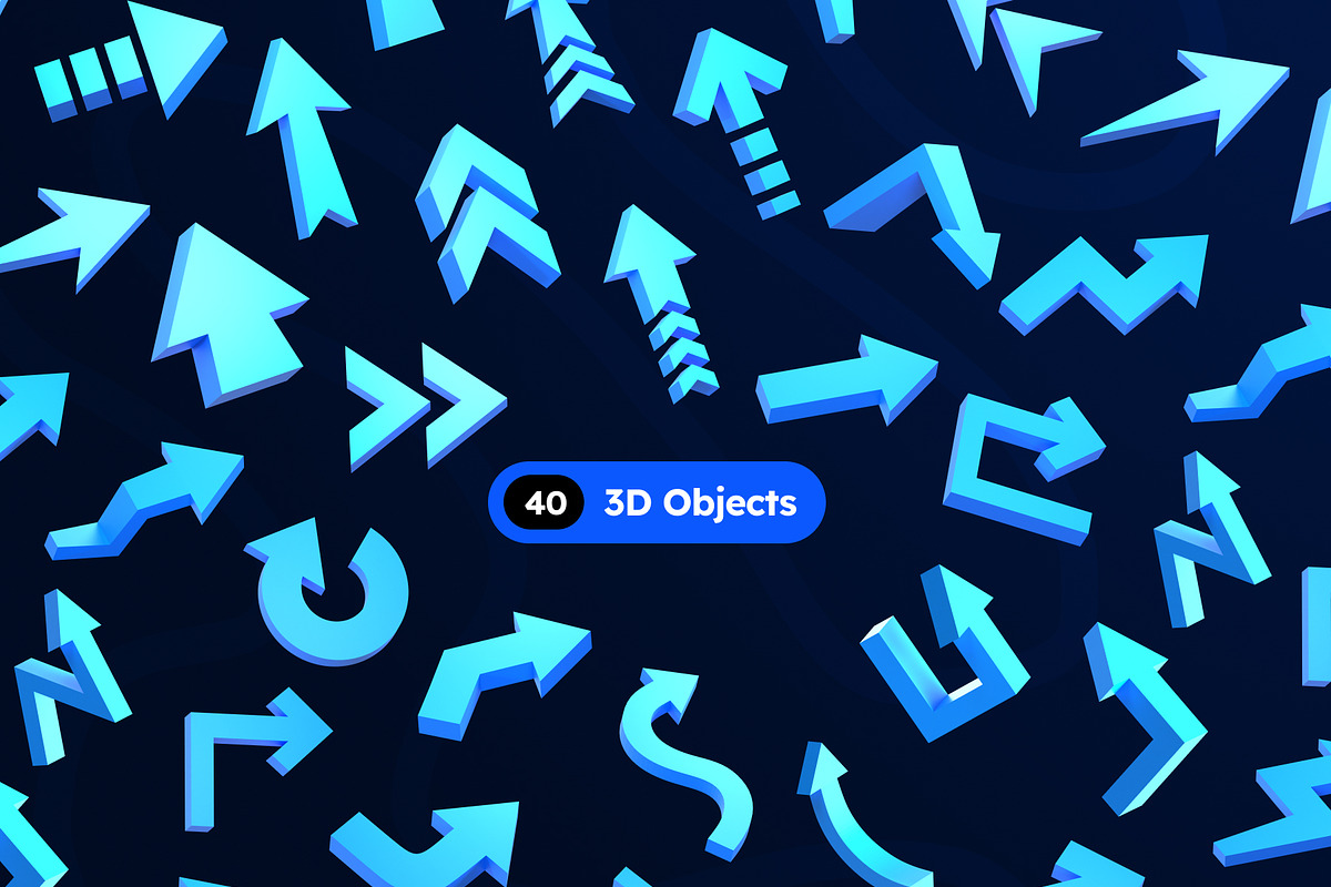 3D Arrows, an Object 3D Model by Rakata Studio (Photo 5 of 6)