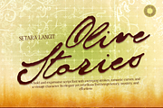 Olive Stories - Nostalgic Ink Script, a Script Font by Setara Langit CreativeStd (Thumbnail 1 of 14)
