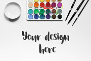 Watercolor Mockups, a Product Mockup by Ale Estrada (Thumbnail 3 of 5)