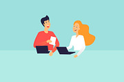 Office life, a Person Illustration by Podis (Thumbnail 6 of 10)