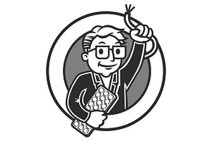 Cartoon IT-man Vector Illustration
