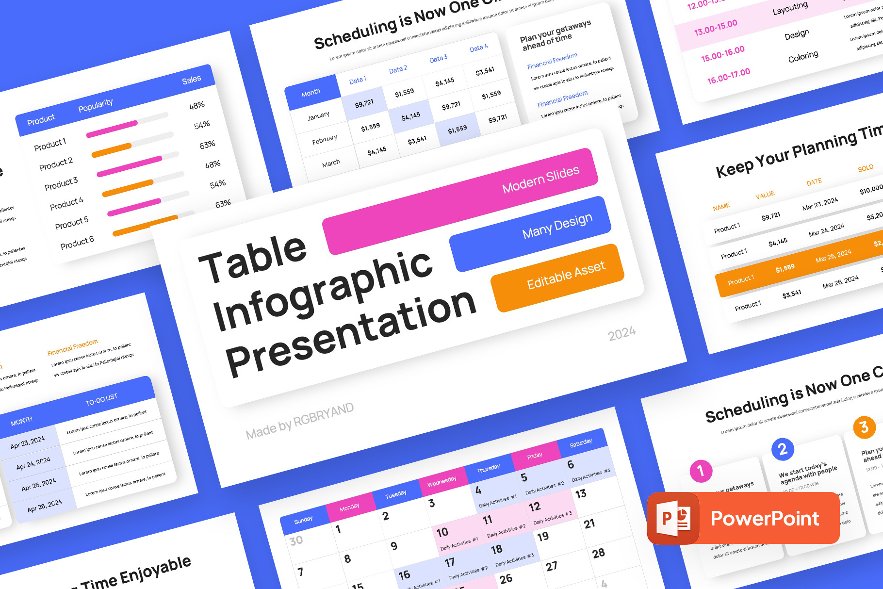 Table Data Infographic Powerpoint, a Presentation Template by rgbryand