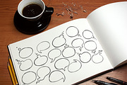 Hand drawn round speech bubbles, an Object Graphic by MaryHat Shop (Thumbnail 2 of 5)