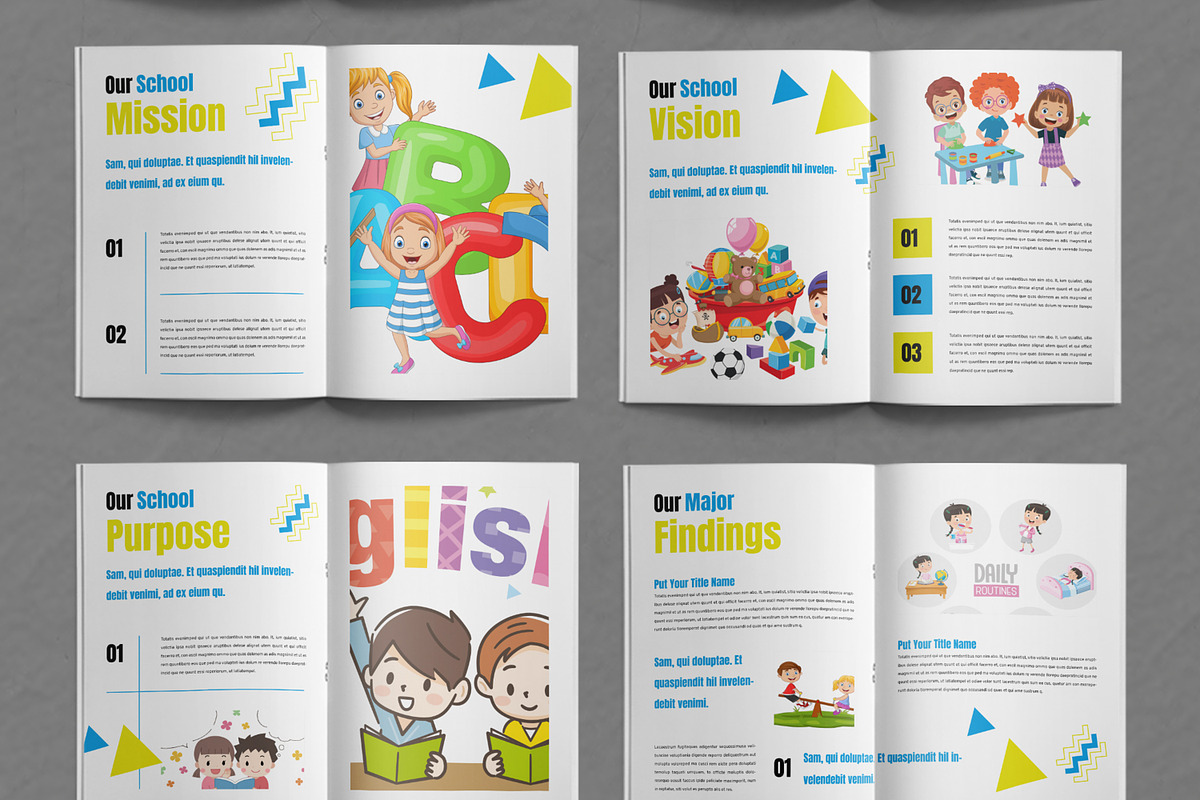 School Education Layout, a Brochure Template by ContestDesign (Photo 3 of 3)