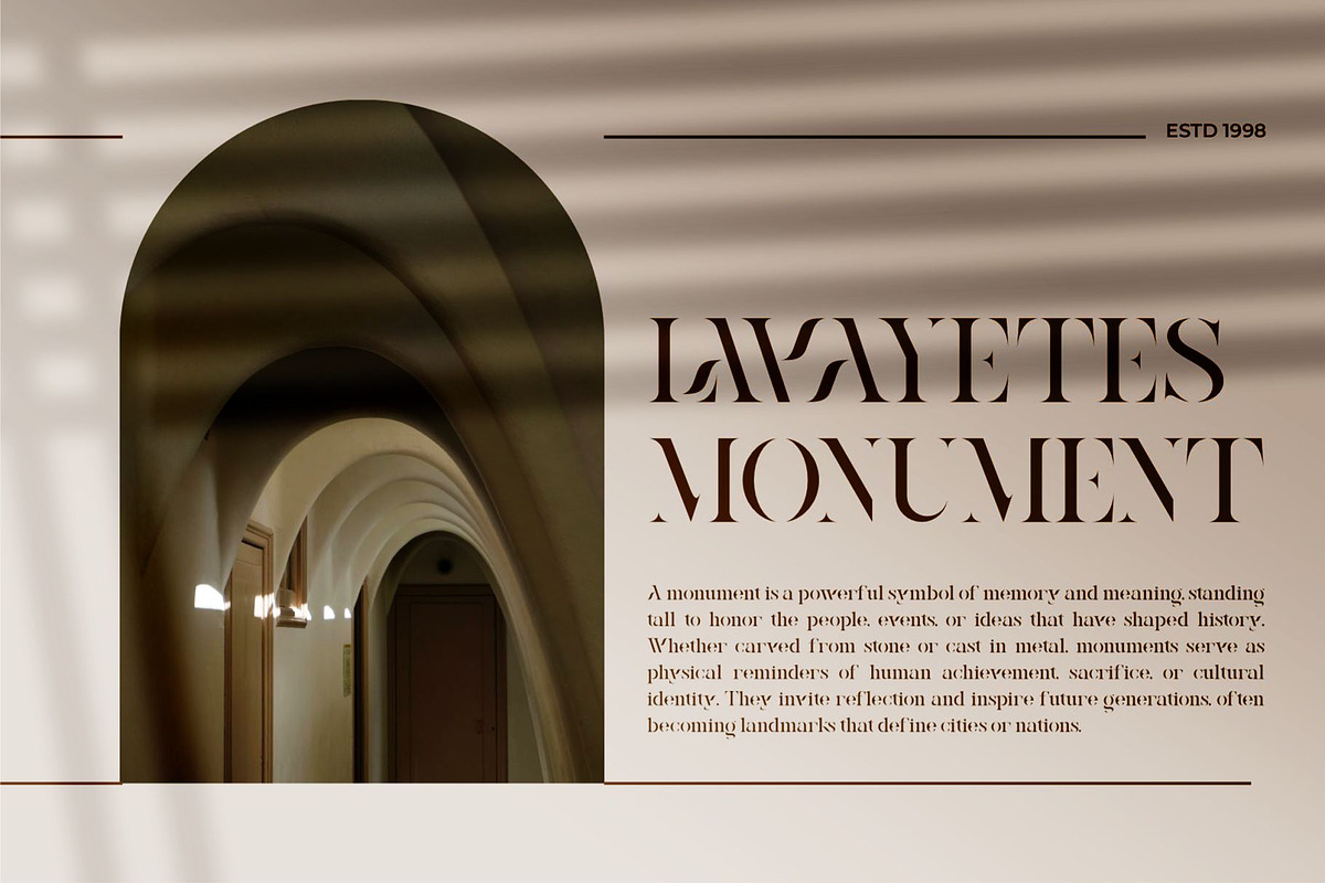 Kasero || Stencil Serif Font, a Serif Font by Idea Studio (Photo 5 of 10)