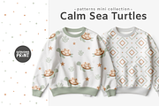 Seamless patterns in sea style, a Pattern Graphic by vatrushkaprint_store (Thumbnail 1 of 5)