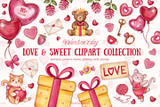 Cute kitties and teddy bears clipart, an Animal Illustration by Peviotadesign (Thumbnail 1 of 11)