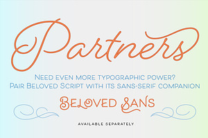 Beloved Script Bold