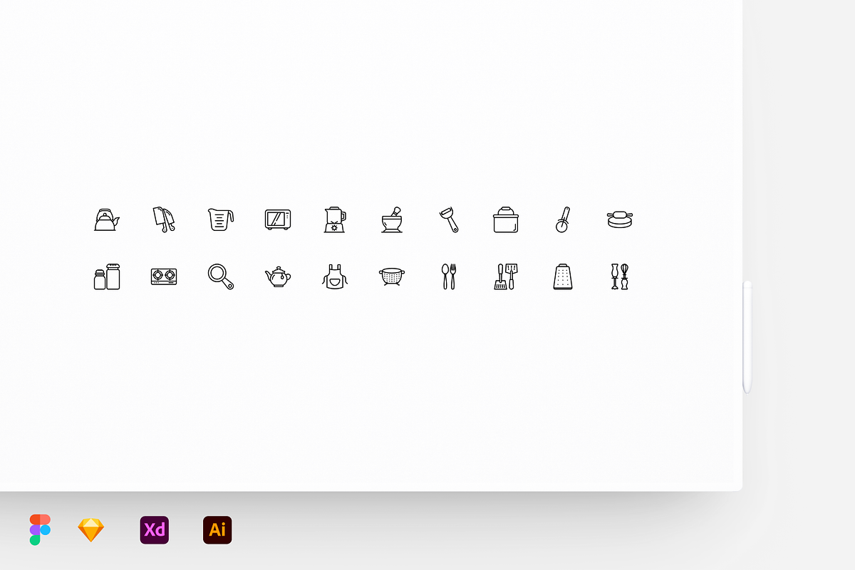 Kitchen - Stroke Icons, an Icon by Petr Bilek (Photo 2 of 2)