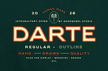 Darte | Handdrawn Typeface