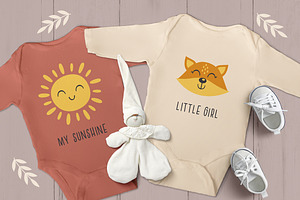 Bohemian Baby Icons Collection