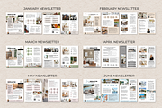 12 Month Real Estate Newsletter, a Brochure Template by ShopRShop (Thumbnail 4 of 9)