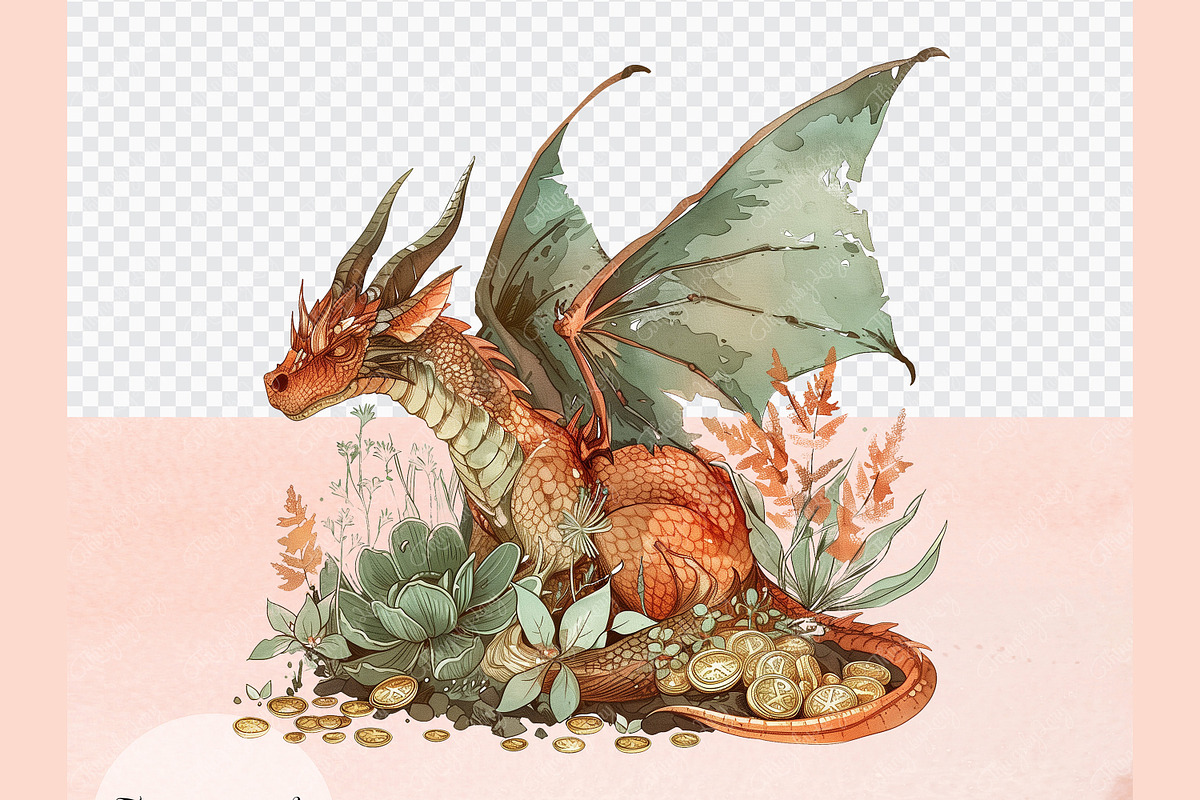 80 Images Fantasy Dragon & Royal PNG, an Object Graphic by ThingsbyLary (Photo 2 of 10)