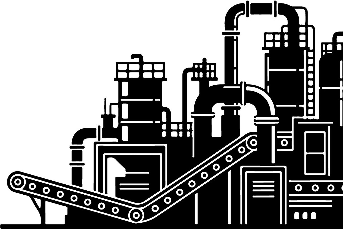 Industrial Factory Silhouette Bundle, an Illustration by Designs_River (Photo 34 of 45)