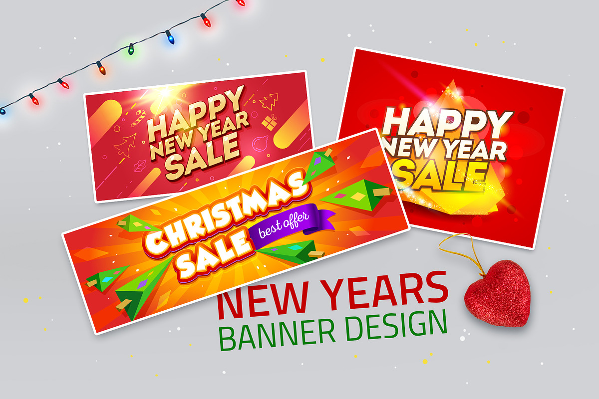 Christmas sale banner template, a Card Template by Re2deer (Photo 3 of 5)
