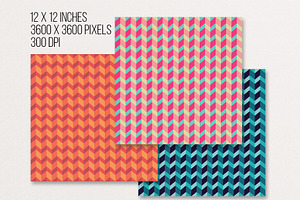 20 Seamless Chevrons Pattern Set