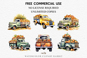 Halloween Truck With Pumpkin Clipart, a Seasonal Illustration by Rabbit Heart (Thumbnail 3 of 10)