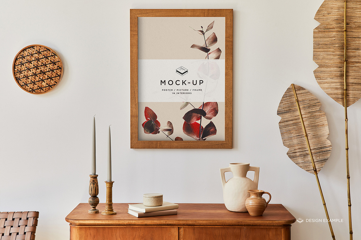 Portrait Frame on Scenes Mock-up, a Print Template by Branda Keeps (Photo 8 of 30)